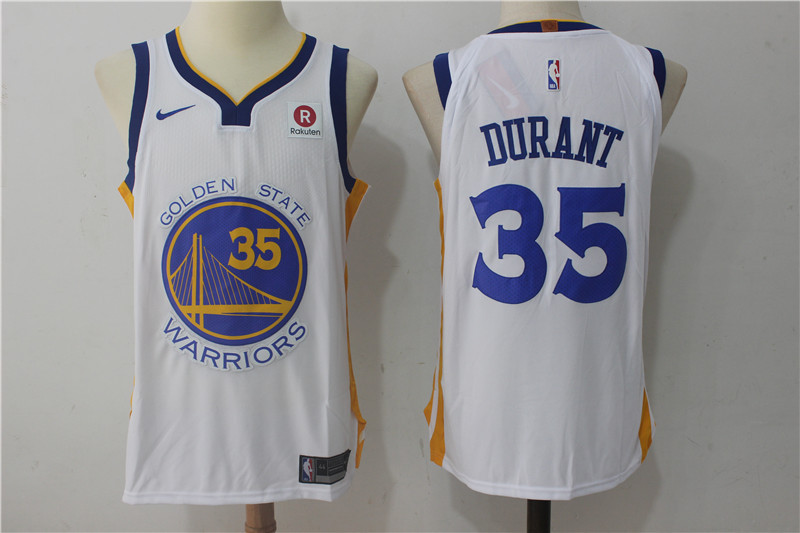 Men Golden State Warriors #35 Durant White Game Nike NBA Jerseys->->NBA Jersey